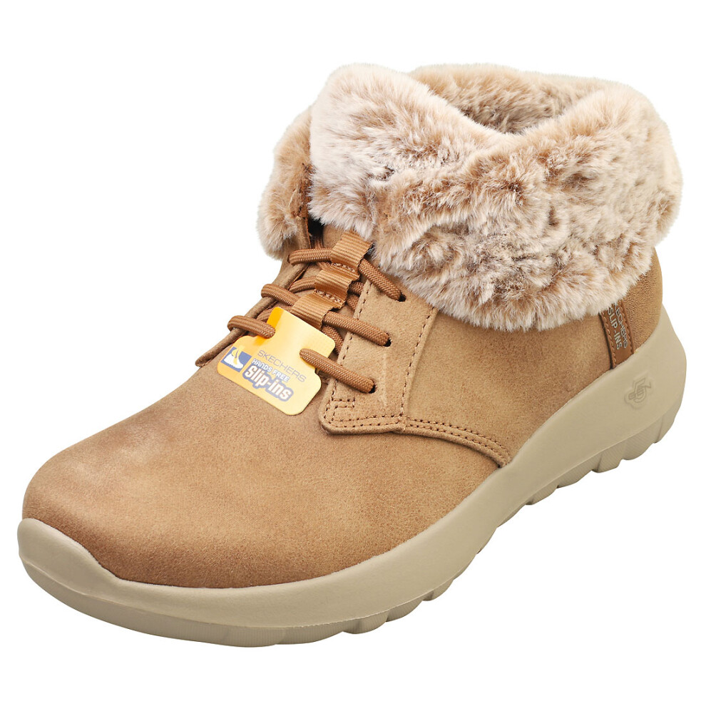 Skechers (4) Slip-Ins On The Go Joy Vegan Womens Fashion Shoes In Chestnut