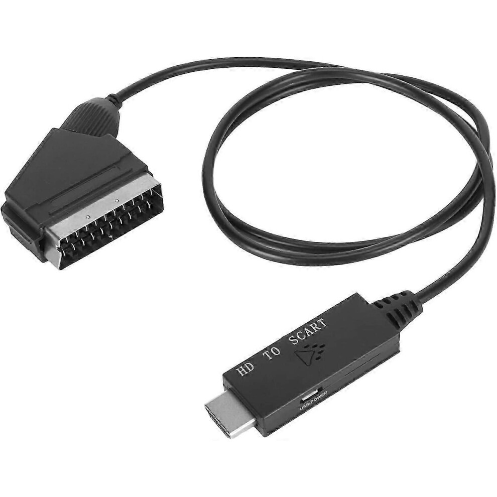 Kikidex (as Show, One Size) Hdmi Vs Scart, Hdmi Vs Scart Converter Adapter Hdmi Vs Scart Video Adapter, For Tvs Vhs Vcrs Dvd Recorders