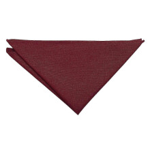 (As show, One size) Burgundy Plain Matte Pocket Square