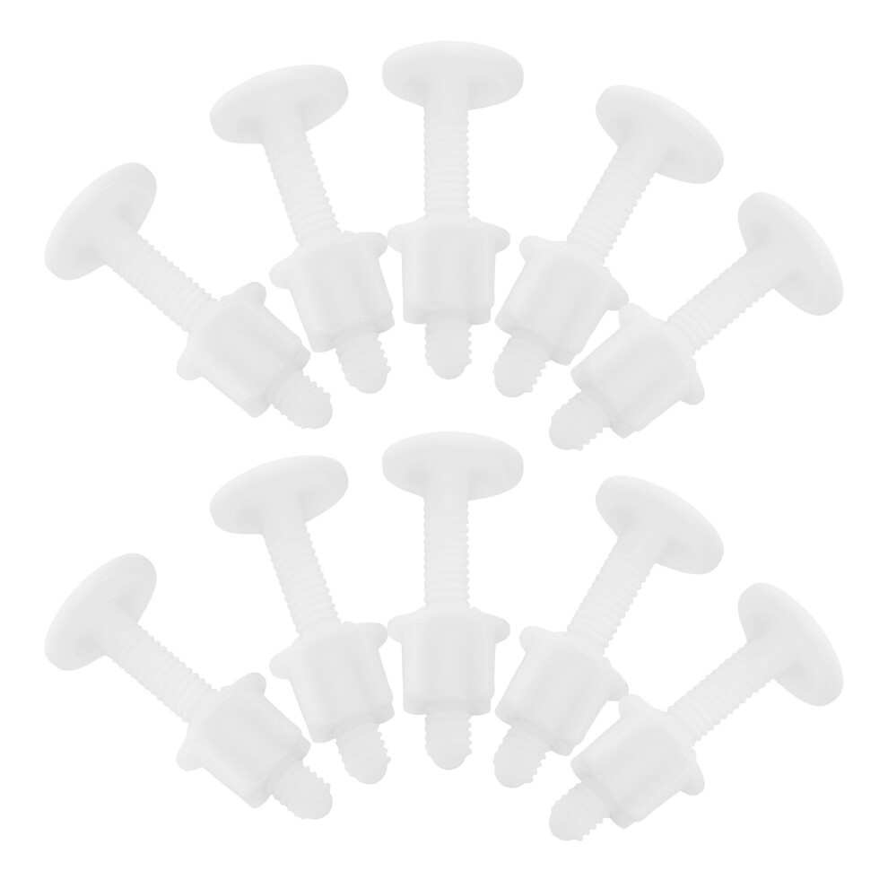 40 Sets Universal Toilet Seat Bolts Kit With Plastic Hardware 3021120587063