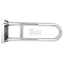 (Brushed) Stainless Steel Folding Grab Bar Bathroom Tub Toilet Handrail