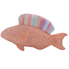 (Colour) Fischförmiger Nagelstaubpinsel Maniküre-Werkzeug