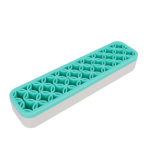(Blue) Tragbare Kosmetik-Bürsten-Nagelstift-Box Schwarz 1