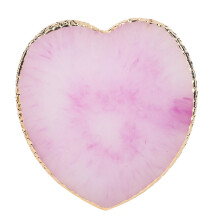 Resin Heart Nail Art Palette Colorful Paint Dish Purple