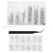 (4pcs/Set) 4x Nail Art Rhinestone Tweezers & Dotting Tool Set
