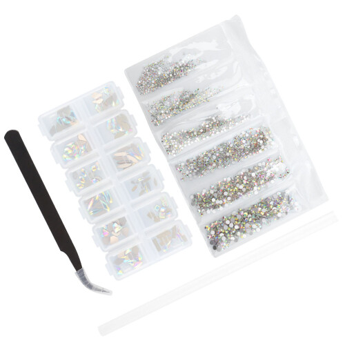 (4pcs/Set) 4x Nail-Art-Zange mit Punktierstift Set 1