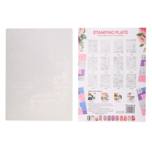 Nail Art Template Stencil for Manicure Stamping