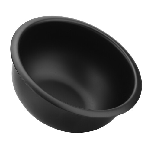 (Black) Dicker tragbarer Rasierseifenschale schwarz 1