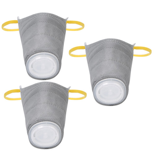 (Gray S,3Pcs) PM2.5 Haustier-Mundschutz Grau S,3Stk