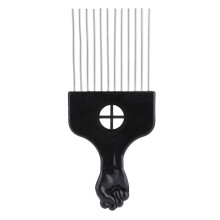 Men Retro Oil Hair Comb Portable Wide Alloy Tooth Hairstyle