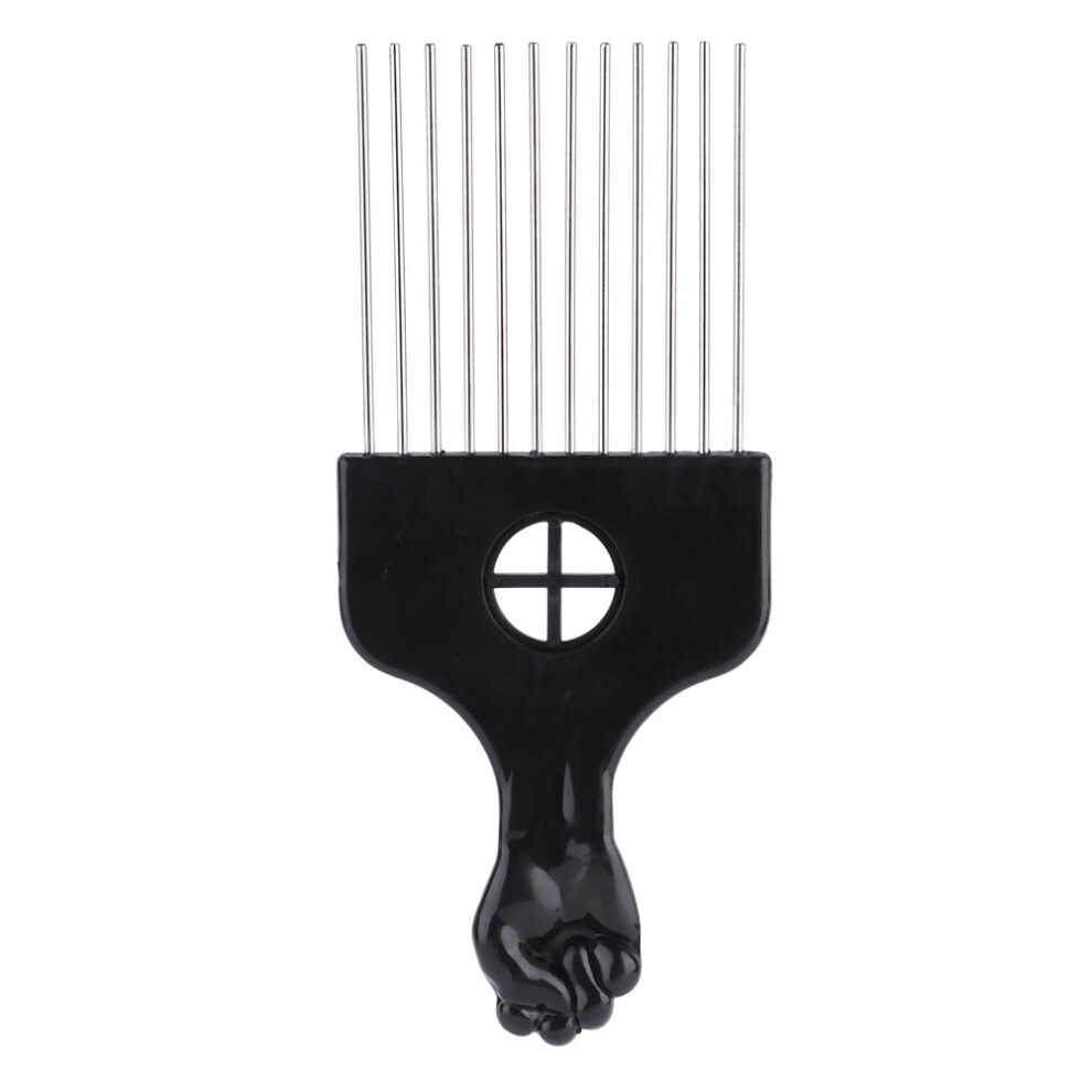 Unisex Men Retro Oil Hair Comb Portable Wide Alloy Tooth Hairstyle
