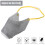 (Gray S,3Pcs) PM2.5 Haustier-Mundschutz Grau S,3Stk 5
