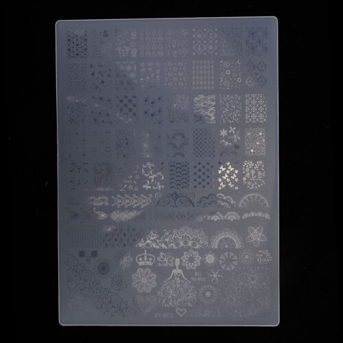 Nail Art Template Stencil for Manicure Stamping 2
