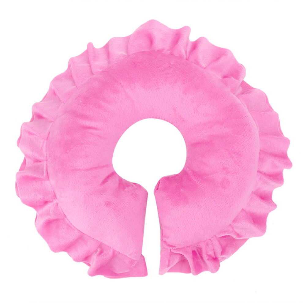(Pink) U Shape Detachable Face Pillow for SPA Salon Massage Bed