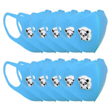 (Blue) 10x Mundschutz für Kinder Blau mit Ventil