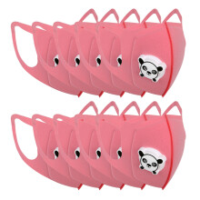 (Pink) 10x Mundschutz für Kinder Blau mit Ventil