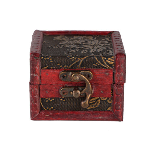 Mini Wooden Retro Jewelry Box 01#