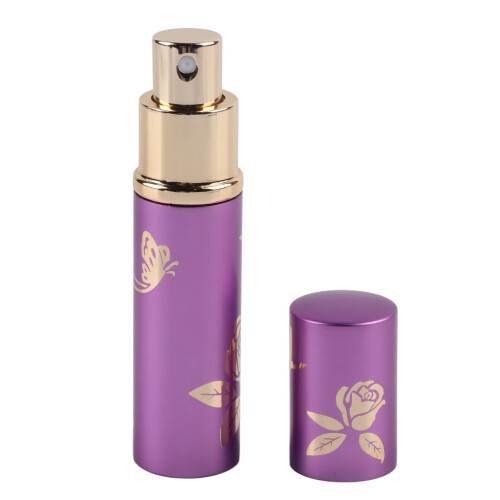 Tragbares Aluminium-Parfüm-Spray 10ml (Lila) 1