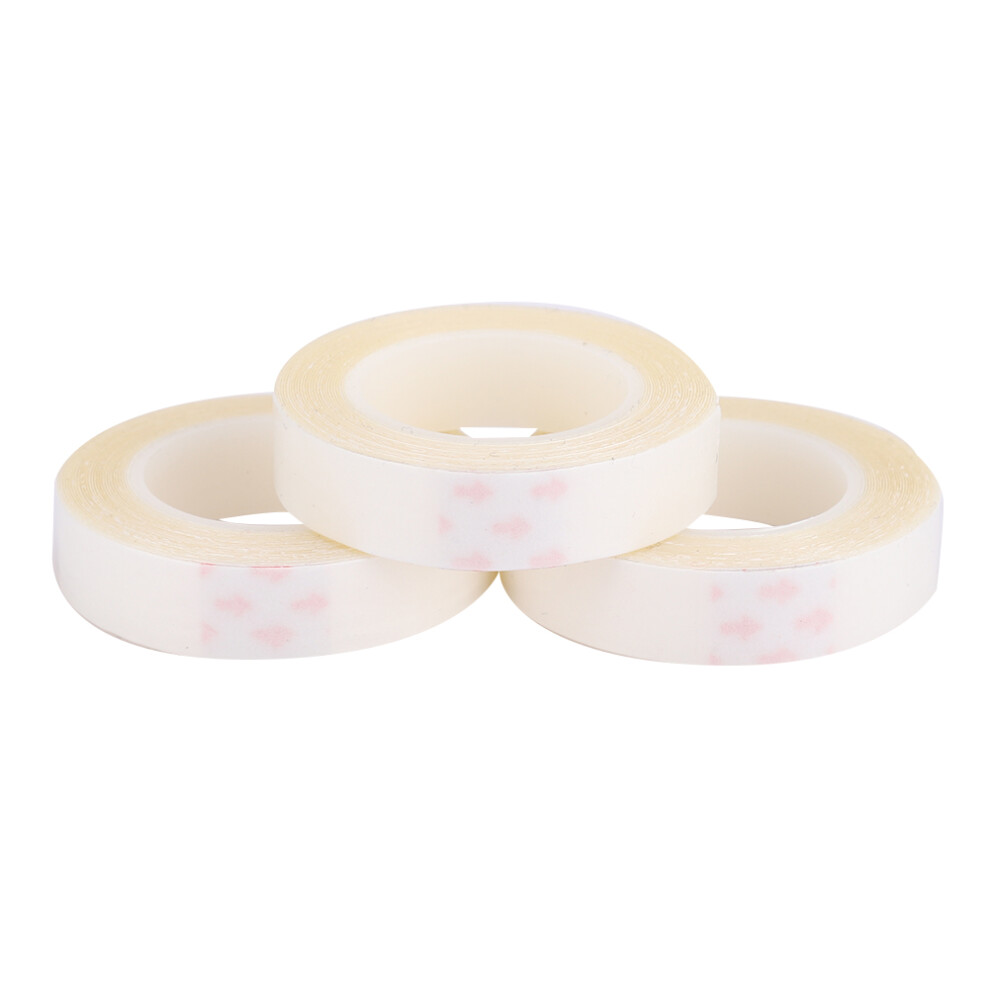 Unisex 3Pcs 300Cm X 1Cm Hair Extension Adhesive Double Sided Wig Tape