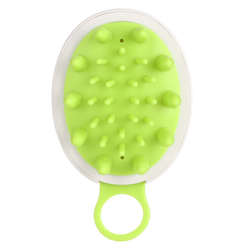 Silicone Shampoo Massage Brush Green 1