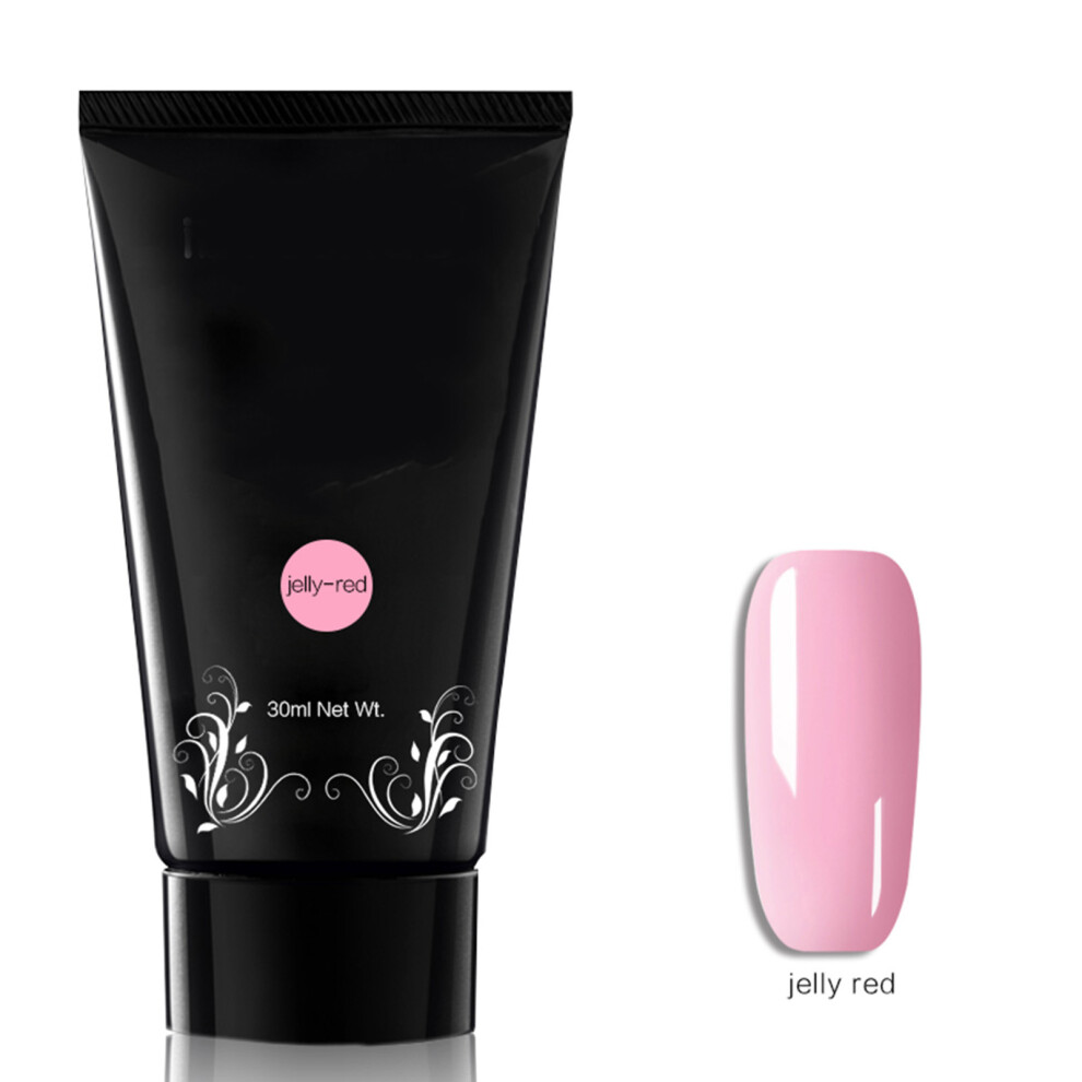 Red 30Ml Fast Nail Extension Gel Uv Manicure (Rose )