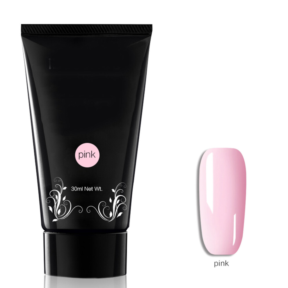 Pink 30Ml Fast Nail Extension Gel Uv Manicure (Pink)