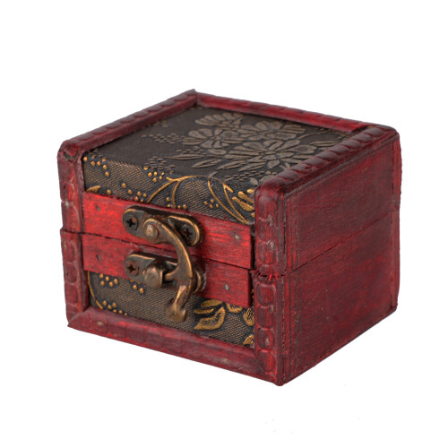 Mini Wooden Retro Jewelry Box 01# 1