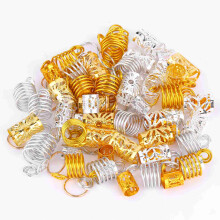 90x Haarzöpfe-Ringe Dreadlock 3-fach Clips Loops