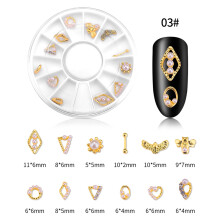 1 Box Rhinestone Nails DIY (03 Pearl Alloy)