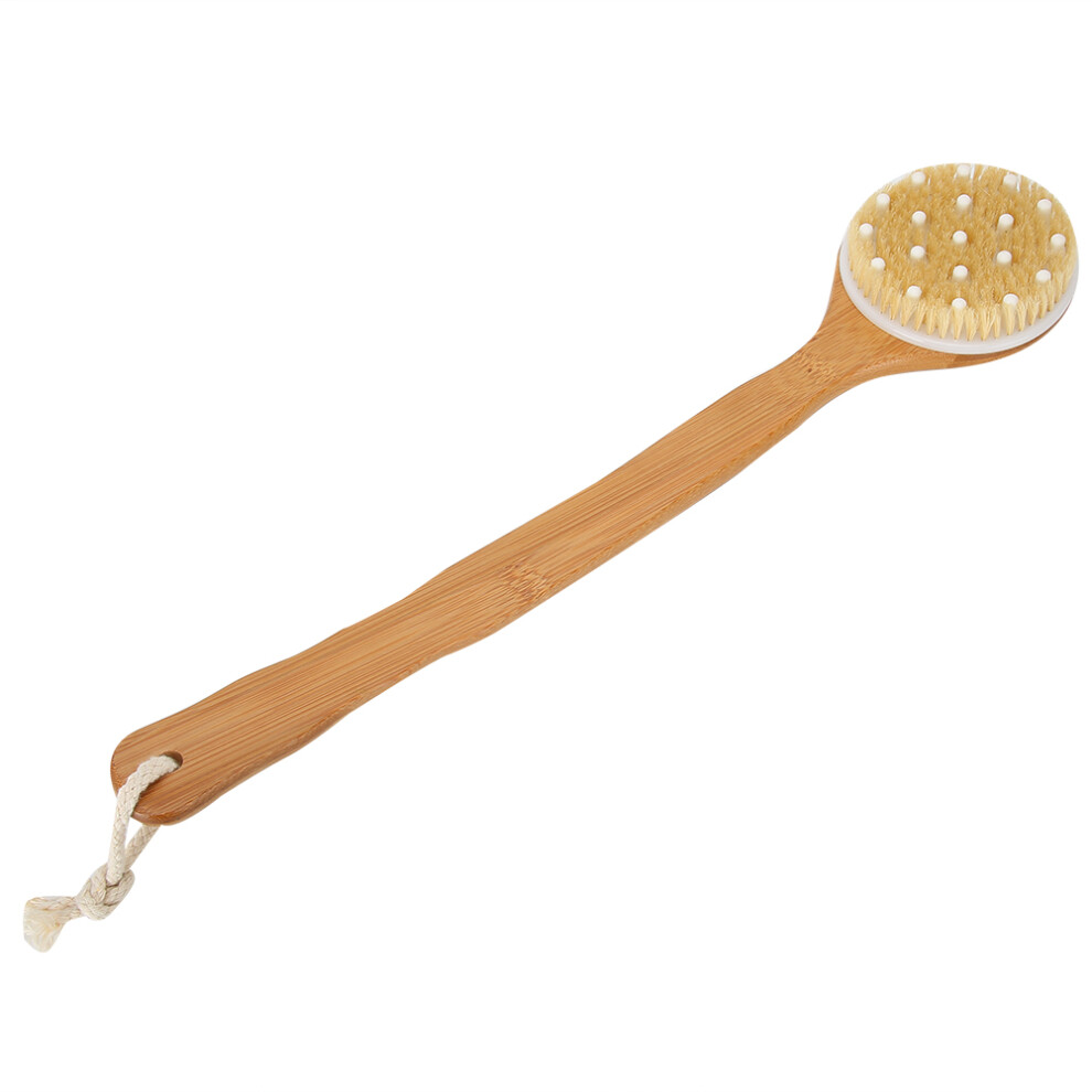 Long Handle Bath Brush Exfoliating Body Scrubber Back Shower Cleaning