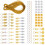 Zöpfe Schneeflocken Blatt Haarringe Clips Accessoires 4