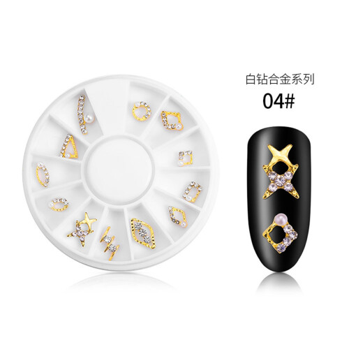 1 Box Alloy Rhinestone DIY Manicure Tools 04 1
