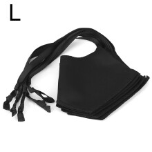 (L) 5 Stk. Schwarz Luftschicht-Pet-Maske, staub- & nebligkeitsgeschützt
