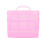 Plastic 3-Layer Nail Art Tool Storage Box (Pink) 1