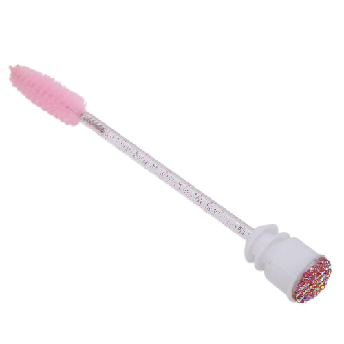 (Pink) Pink Crystal Mascara & Eyebrow Applicator 2