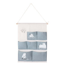 (Blue Bear) 7-Taschen-Wandhalterung mit Cartoon-Bärenmotiv