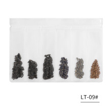 Kleurrijke Nagelkunst Metaal Ketting Kwastjes (09)