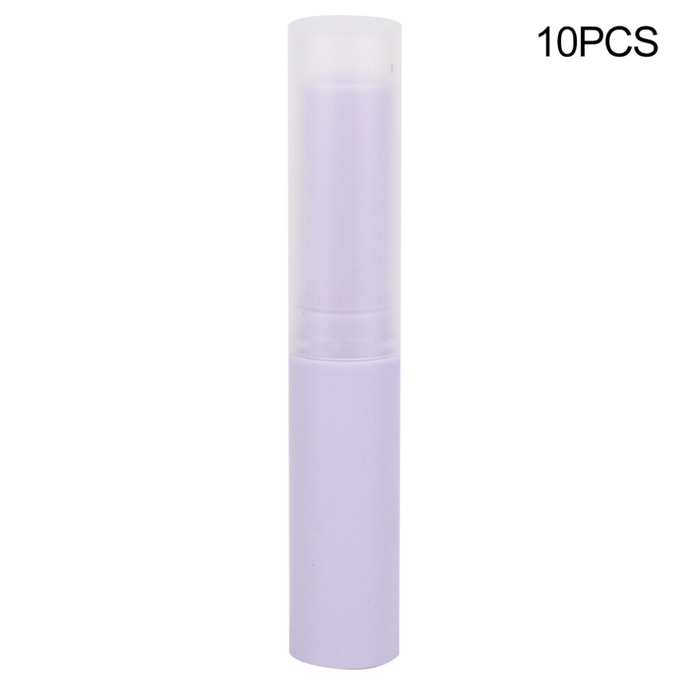 Purple (Purple) 10Pcs Empty Lip Balm Tube Diy Lip Gloss Container