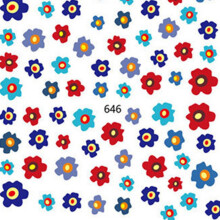 Kleurrijke Nagelstickers Bloemvorm DIY Manicure (646)