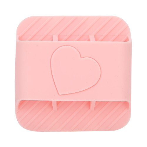 (Pink) Siliconen shampoo borstel massage 1
