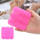 (Rose Red) Siliconen shampoo borstel massage 5