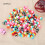 100x bunte Haarzopf-Resin-Ringe & Cuffs 4