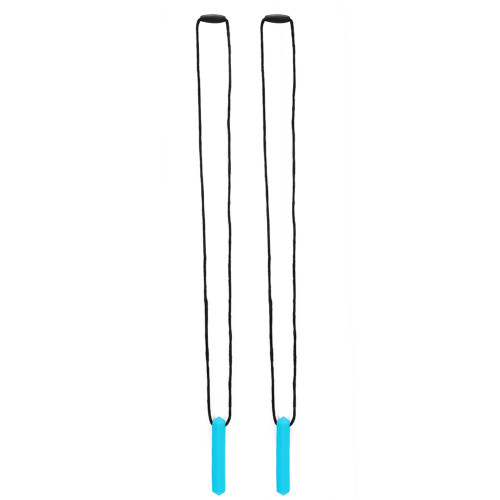 (Sky Blue) 2pcs Silicone Teether High Temp Waterproof Sky Blue