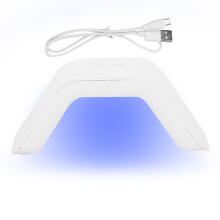 (White) Mini 2W UV Lamp voor Gel Nagels, Wit
