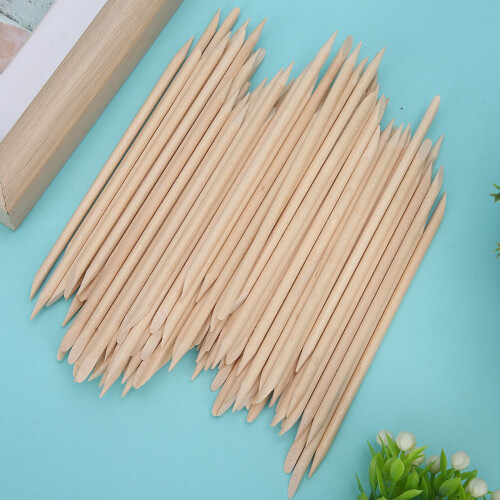 (200pcs) 200pcs Wooden Cuticle Pusher 1