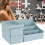 (Blue) Professionele make-upkoffer met lade (blauw) 5