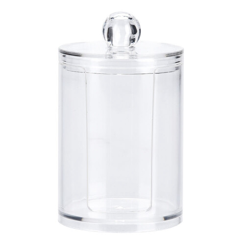 Runder Acryl-Make-up-Wattestäbchen-Halter Kosmetik-Organizer