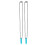 (Sky Blue) 2pcs Silicone Teether High Temp Waterproof Chewing Pendant Sky Blue 1