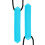 (Sky Blue) 2pcs Silicone Teether High Temp Waterproof Sky Blue 2