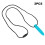 (Sky Blue) 2pcs Silicone Teether High Temp Waterproof Chewing Pendant Sky Blue 2